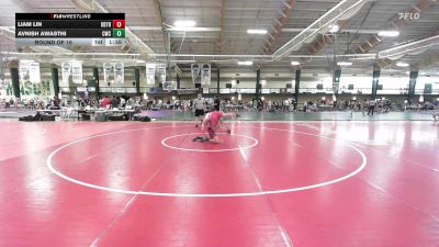 126 lbs Round Of 16 - Liam Lin, KD Trained vs Avnish Awasthi, Capital Wrestling Club