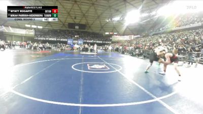 Boys 2A 165 lbs Cons. Round 2 - Wyatt Rodarte, Orting vs Mikah Parrish-Sederberg, Tumwater