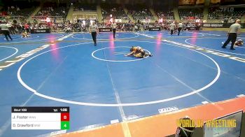 64 lbs Semifinal - Jett Foster, Minnesota Elite vs David Cowpoke Crawford, Spatola