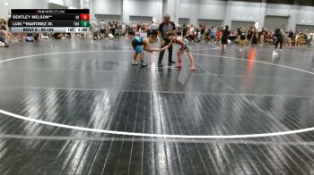 90-105 lbs Round 1 - Bentley Melson**, Backyard Brawlers vs Luis **Martinez Jr., Treehouse Wrestling Academy