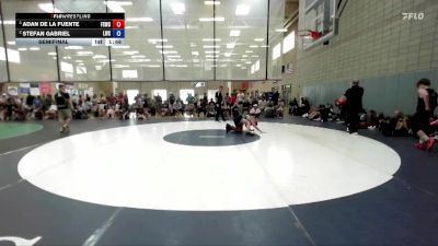 132 lbs Semifinal - Adan De La Fuente, Fighting Squirrels Wrestling Club vs Stefan Gabriel, Lakeland Wrestling Club