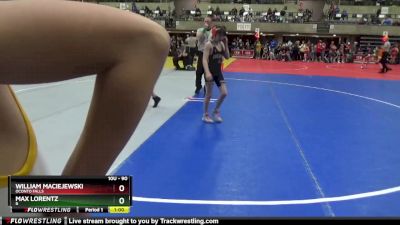 90 lbs Cons. Round 3 - William Maciejewski, Oconto Falls vs Max Lorentz, B