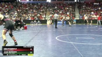 3A-138 lbs Cons. Round 4 - Zane Behrends, Waverly-Shell Rock vs Zeb Fitzgerald, Dowling Catholic