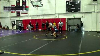 141 lbs Champ. Round 2 - Noe Cruz, Cerritos College vs Andre Garcia, Santa Ana College