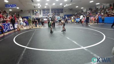 49 lbs Consi Of 4 - Kash Knapski, Kingfisher YellowJackets vs Jose Rosas Jr., OKC Saints Wrestling