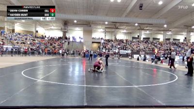 AA 126 lbs Quarterfinal - Hayden Hunt, Green Hill High School vs Devin Corbin, Collierville High School