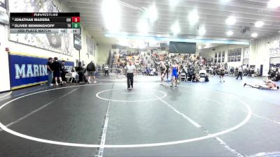 138 lbs 3rd Place Match - Jonathan Madera, Chino vs Oliver Benninghoff, Trabuco Hills