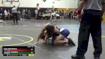 150 lbs Round 3 - Mason Valencia, Barberton vs Gus Fortseras, Tallmadge