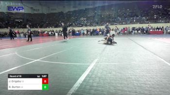 128 lbs Round Of 16 - Jaxon Grigsby, Sand Springs HS vs Bryson Burton, Unattached Assassins