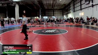 50 lbs Round 2 (6 Team) - Champ Mayhew, RAW vs Crew Trout, CLINIC WRESTLING