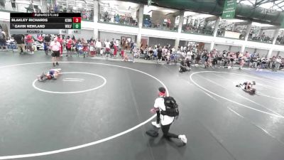 60-66 lbs Round 4 - Gavin Newland, Farmington Mat Rats vs Blakley Richards, Sandwich Wrestling Club