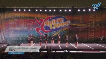 Brandon All-Stars Jacksonville - Envy [2023 L1 Junior Day 1] 2023 Spirit Cheer Dance Grand Nationals & Cheer Nationals