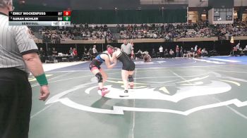 145 lbs Semifinal - Sarah Mohler, Boonsboro vs Emily Wockenfuss, Harford Technical