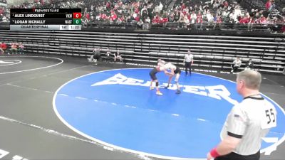 5A 144 lbs Quarterfinal - Alex Lindquist, Viewmont vs Logan Mcnally, Wasatch