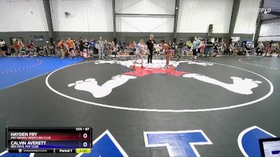 87 lbs Quarterfinal - Hayden Fry, Mat Demon Wrestling Club vs Calvin Averett, Red Devil Mat Club