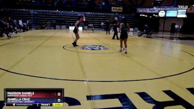 109 lbs Quarterfinal - Isabella Cruz, Colorado Mesa University vs Madison Daniels, Northwest Kansas Tech