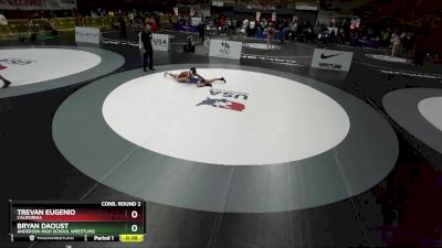 113 lbs Cons. Round 2 - Bryan Daoust, Anderson High School Wrestling vs Trevan Eugenio, California