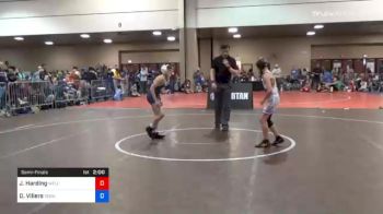 86 lbs Semifinal - Justice Harding, Wellington Wrestling Club vs Dylan Villers, Tennessee