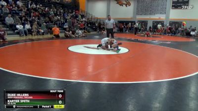 N-14 lbs Quarterfinal - Duke Hillers, West Marshall Trojans vs Karter Smith, DC Elite