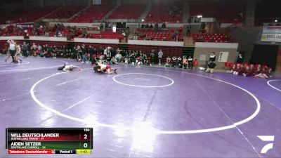 150 lbs Round 1 (16 Team) - Will Deutschlander, Austin Lake Travis vs Aiden Setzer, Southlake Carroll