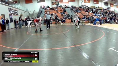 144 lbs Cons. Round 4 - Aidan Braun, Indian Valley vs Baily Bumgarner, Manchester