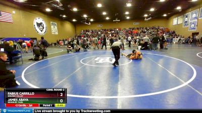 152 lbs Cons. Round 2 - Fabius Carrillo, Golden Valley vs James Abaya, Newbury Park