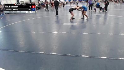 160 lbs Cons. Round 6 - Hailie Krueger, Wartburg vs Kelsey Knief, Luther