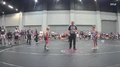 80 lbs Round 4 (8 Team) - Charleigh Richardson, GA United Red vs Beau Fields, Backyard Brawlers Red