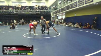 197 lbs Quarterfinal - Rayhan Jaleel, Santa Rosa Junior College vs Nelson Ramirez, Cerritos College