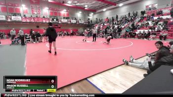 132 lbs Quarterfinal - Noah Rodriguez, Toppenish vs Mason Russell, Othello