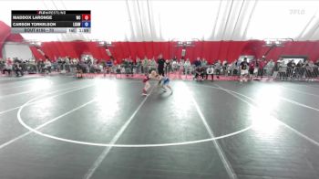 70 lbs Cons. Semi - Maddox LaRonge, Weigh-in Club vs Carson Torkelson, La Crosse Area Wrestlers