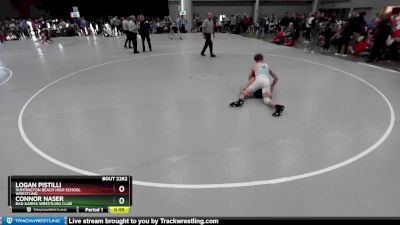 138 lbs Cons. Round 1 - Connor Naser, Bad Karma Wrestling Club vs Logan Pistilli, Huntington Beach High School Wrestling