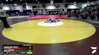 150 lbs Cons. Round 2 - Jayden Bin-Merle, Beverly Hills vs Jack George, Bishop Amat