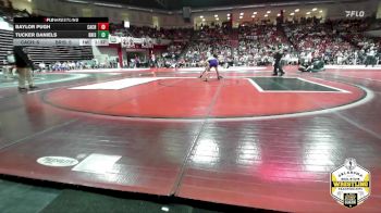 106 lbs Semifinals (8 Team) - Baylor Pugh, CACHE vs Tucker Daniels, BRISTOW
