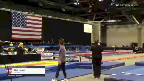 Alex Hager - Double Mini Trampoline, Flip Tops - 2021 USA Gymnastics Championships