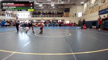 165 lbs Round 2 (6 Team) - Jacen Jackson, Cowley College vs Kley Krause, Rochester Community & Tech. College