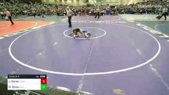 49 lbs Consi Of 4 - Jag Obrien, Wasatch Wrestling Club vs Mauricio Reyes, Idaho Gold Wrestling