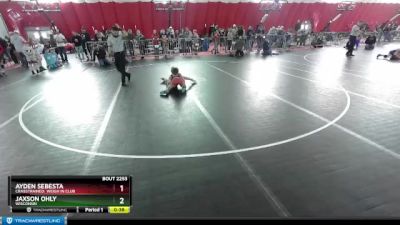 74 lbs 5th Place Match - Jaxson Ohly, Wisconsin vs Ayden Sebesta, CrassTrained: Weigh In Club