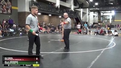 100 lbs Round 2 (4 Team) - Ella Henning, Minnesota Storm vs Ali Seidl, Braided Brutes Wrestling