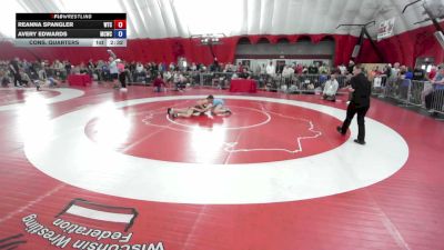 115 lbs Cons. Quarters - Reanna Spangler, Wichita Training Center vs Avery Edwards, Mowest Championship Wrestling Club