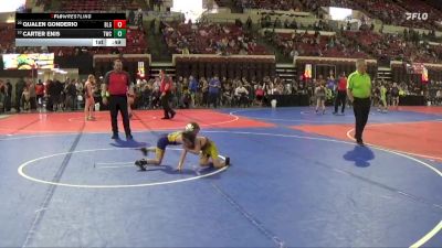 49 lbs 1st Place Match - Qualen Gonderio, Belt Little Guy vs Carter Enis, Thermopolis Wrestling Club