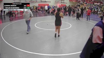 140 lbs Semifinal - Taylor Echeverria, Crook County vs Audrina Rendon, Sunnyside