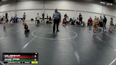 52 lbs Semis (4 Team) - Dominic Offner, PA Alliance vs Cael Vermeulen, Mat Warriors