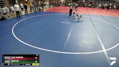 70 lbs Finals (8 Team) - Owen Tireman, Hastings vs Wyatt Van Nurden, Hutchinson