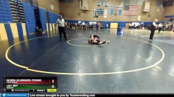 130lbs Cons. Round 3 - Lily Key, Rainier vs Alissa Alvarado-Young, Yelm (Girls)