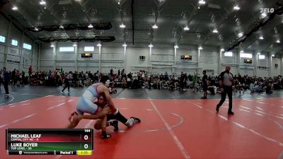 144 lbs Round 1 (6 Team) - Luke Boyer, Top Level vs Michael Leaf, Capital City WC