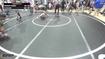 61 lbs Rr Rnd 1 - Hudson Harber, Berryhill Wrestling Club vs KJ Taylor, Owasso Takedown Club