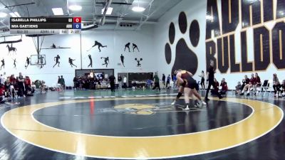 180 lbs Round 4 (16 Team) - Mia Gaetjens, Adrian vs Isabella Phillips, Gannon University