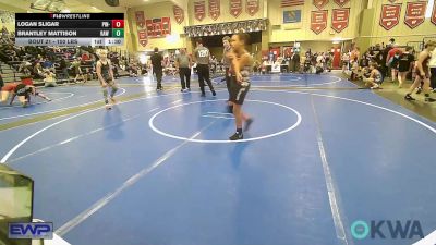 100 lbs Rr Rnd 1 - Logan Sligar, Pin-King All Stars vs Brantley Mattison, Raw Wrestling Club