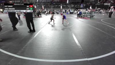 45 lbs Semifinal - Lily Vinas, Bitetto Trained Wrestling vs Aria DeBaro, Upper Township